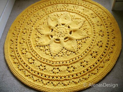 Floral Lace Rug