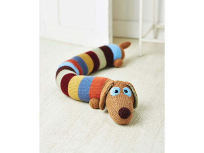 Sausage Dog Draught Excluder in Deramores Studio - Downloadable PDF