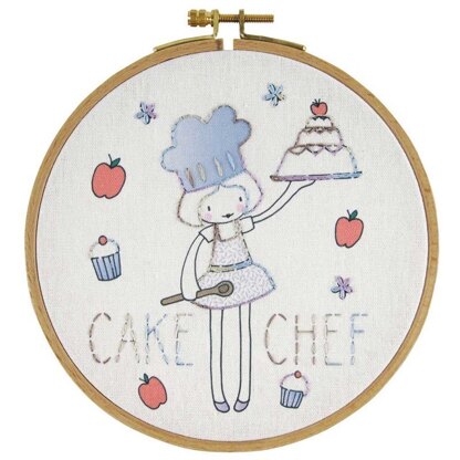 DMC Cake Chef Kids Craft 8+ Cross Stitch/Embroidery Kit