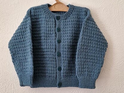 Waffle Child's Cardigan