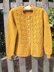 Cardigan with Eyelet & Cable Motifs