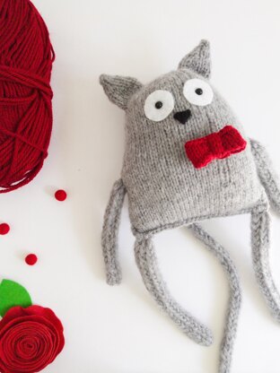 Alexis the Cat - Toy Knitting Pattern