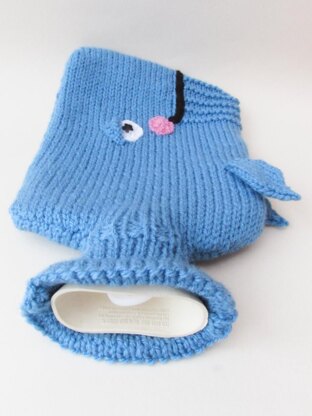 Whale Hot Water Bottle Cover