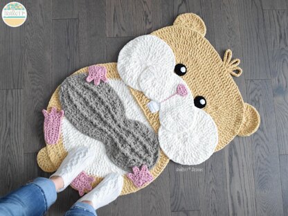 Peanut The Hamster Rug