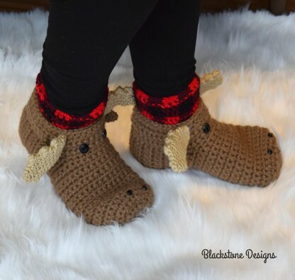 Moose Slippers - Adult