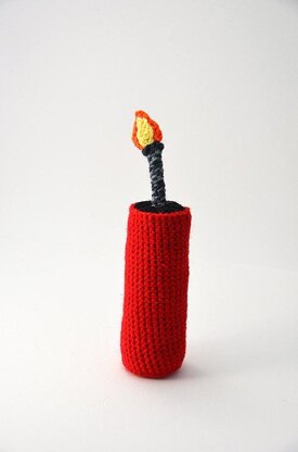 TNT Dynamite Stick Crochet Pattern, Dynamite Amigurumi