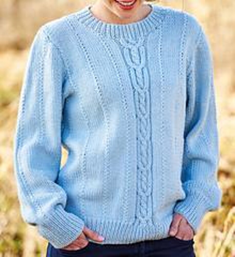 Cable and Textured Unisex Jumper Knitting pattern by Monica Russel
