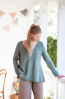 Rathbone Jumper in The Fibre Co. Arranmore Light - Downloadable PDF