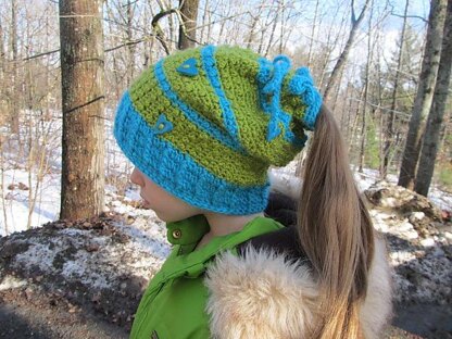 Floating Hearts Convertible Beanie