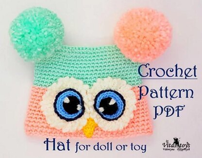 Hat Owl for doll