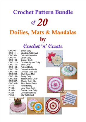 20 Doilies, Mats and Mandalas