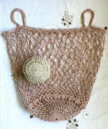 Vintage-style Pack-away Mesh Bag