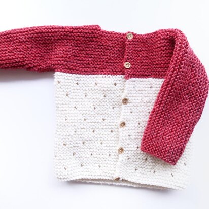 Strawberry Seed Baby Sweater