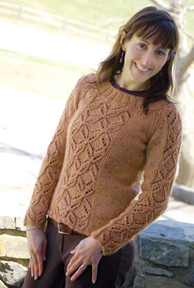 Winter Butterflies Sweater in Knit One Crochet Too Brae Tweed - 2052 - Downloadable PDF