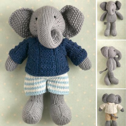 Boy Elephant in a textured sweater