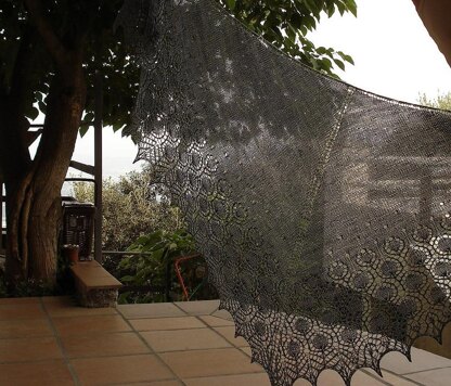 Dew Drops Shawl