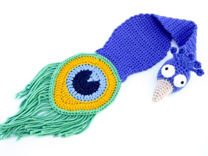 Peacock Bookmark Crochet Pattern