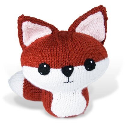 Large Knit Amigurumi Fox