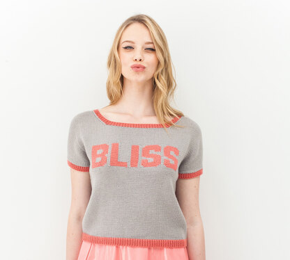 "Queen B Sweater" - Sweater Knitting Pattern For Women in Debbie Bliss Baby Cashmerino