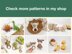 Crochet dinosaur pattern baby rattle toy Triceratops amigurumi pattern