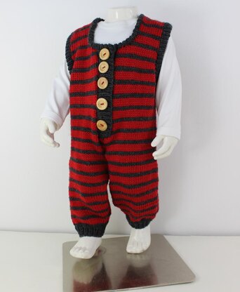 FREE Cloudborn Fibers Baby Stripe Dungarees