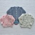 Callie Baby Cardigan 16" to 22" chest size. Approx 0-12mths