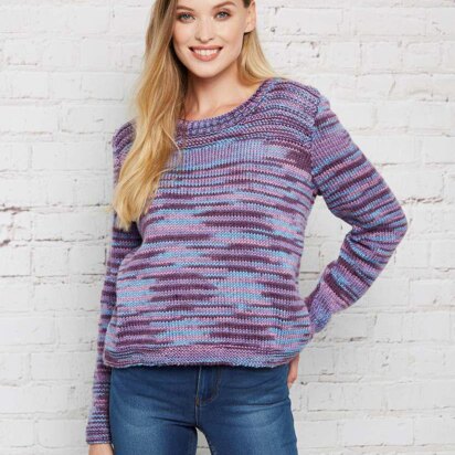 Knitted Sweater in Stylecraft Colour Pool - Downloadable PDF