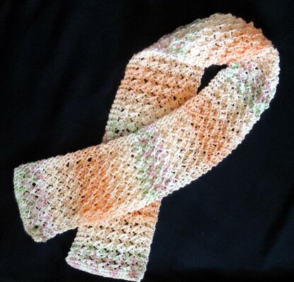 Crochet-Look Easy Knit Scarf