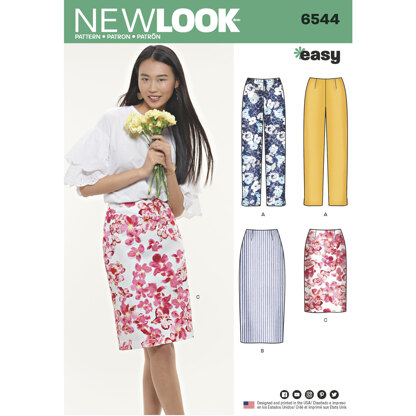 New Look 6544 Miss Skirt in Two Lengths 6544 - Paper Pattern, Size A (10-12-14-16-18-20-22)