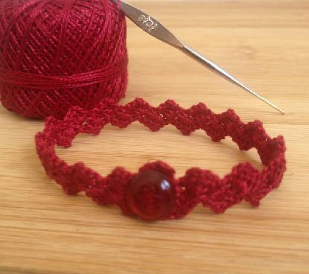 Crochet ankle deals bracelet pattern