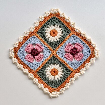 Spring Vibes Scrappy Coaster