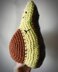 Avo-cuddle crochet avocado cushion