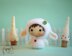 White Sheep Doll. Tanoshi series toy.