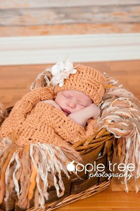 Basket Weave Cocoon, Swaddle Sack, and Bowl