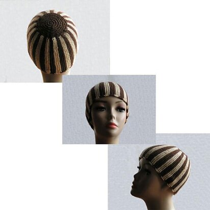 Adult Beanie Hat - knitting pattern