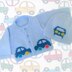Baby Car Cardigan and Hat