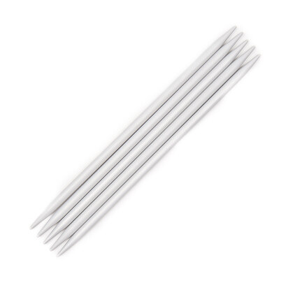 KnitPro Basix Aluminium Double Point Needles 15cm (Set of 5)