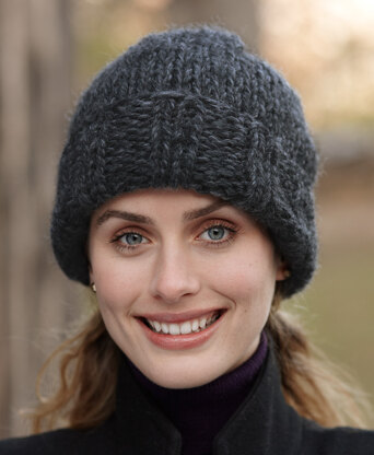 Eagle Bay Hat in Lion Brand Wool-Ease Thick & Quick - 81018D