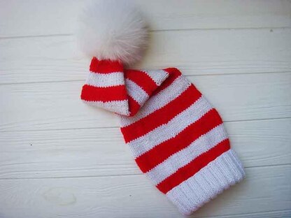 Baby Santa Hat with Pom Pom