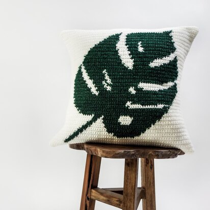 038 - Tropical leaf pillow cover