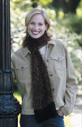 Wonderful and Wooly Scarf in Lion Brand Wool-Ease and Fun Fur - 20252