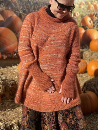 Rustic Hoody Poncho Sweater