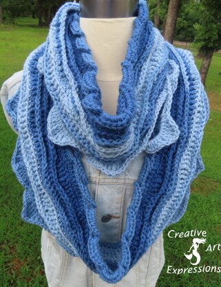 Sea Breeze Long Infinity Scarf 3 Sizes
