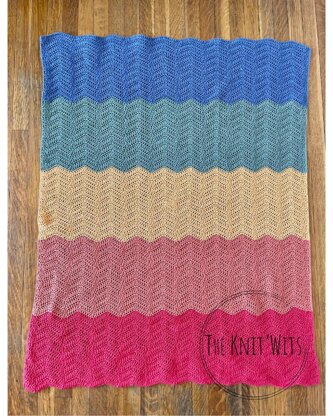 Rainbow Wave Baby Blanket