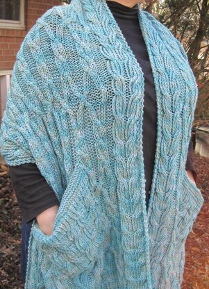 Warm Ogunquit Pocket Shawl