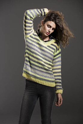 Shaded Stripes Jumper in Universal Yarn Major - Downloadable PDF