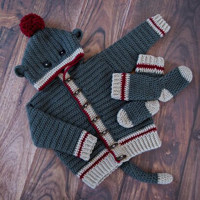 Sock Monkey Hoodie & Socks