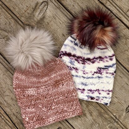 Silver Birch Beanie - knitting pattern