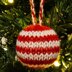 Striped Christmas Bauble Knitting Pattern - Christmas Knitting Pattern