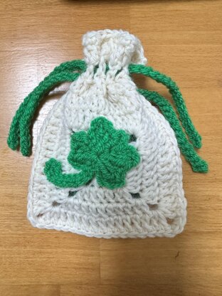 Little Bag of Irish Luck Shamrock Lucky Four-Leaf Clover